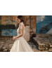 Tie Straps Ivory Lace Satin Pretty Wedding Dress